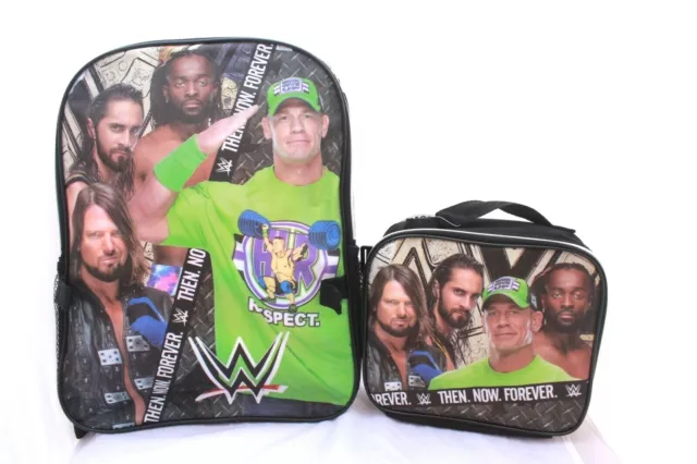 WWE John Cena Backpack Finn Balor Roman Reigns Seth Rollins School