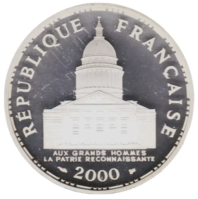 100 FRANCS 2000 - FRANCE (argent / silver) Panthéon ( BE / PROOF )