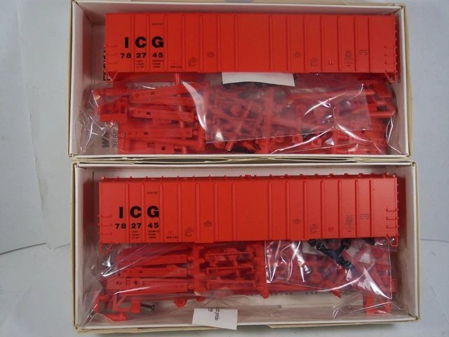 Ho Walthers 932-3673 50' Airslide Hoppers  Illinois Central Gulf, Icg Qty(2)