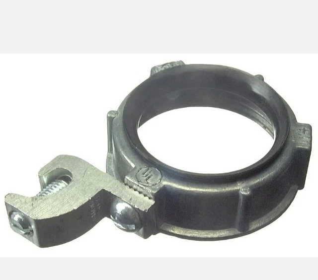 Halex 99526 Zinc Rigid Insulated Metallic Grounding Bushing 2 in. for Locknut