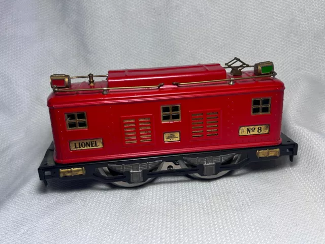 Antique Pre War Lionel Corp. Top NY No 8  Electric Train Car Mccoy chassis