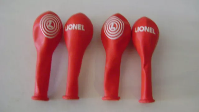Lionel 3470 Target Balloons- (pkg. of4) Red w/white lettering
