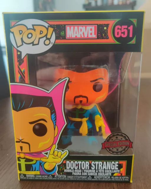 Funko Pop MARVEL Black Light : Doctor Strange 651 - Special Edition