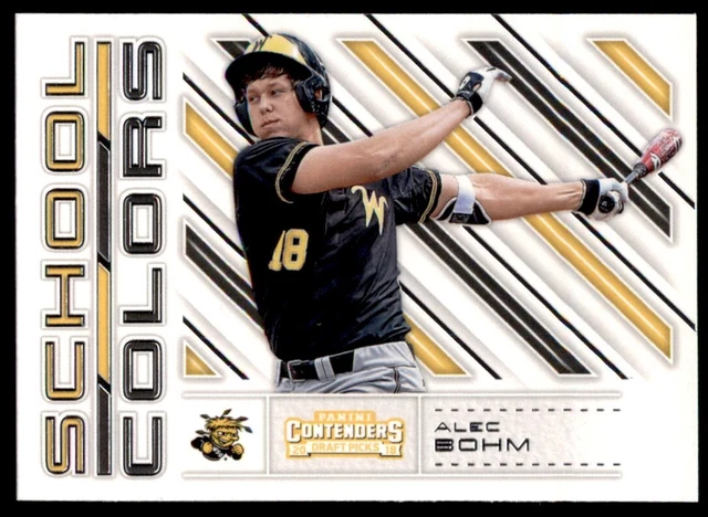 2018 Panini Contenders Draft Picks Game Day Tickets Alec Bohm Wichita State