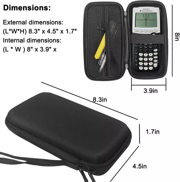 Shockproof Case for Texas Instruments TI-84 TI-83 Plus CE Graphing Calculators