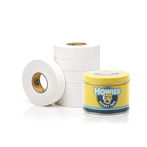 Howies Hockey Tape 6 Roll Pack - Cloth 1 Inch by 25 Yards Long Clear/Poly 1" ...