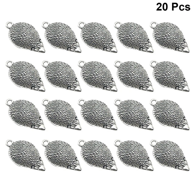 20 Stück Legierung Anhänger Igel Charms DIY Schmuck Herstellung Zubehör für
