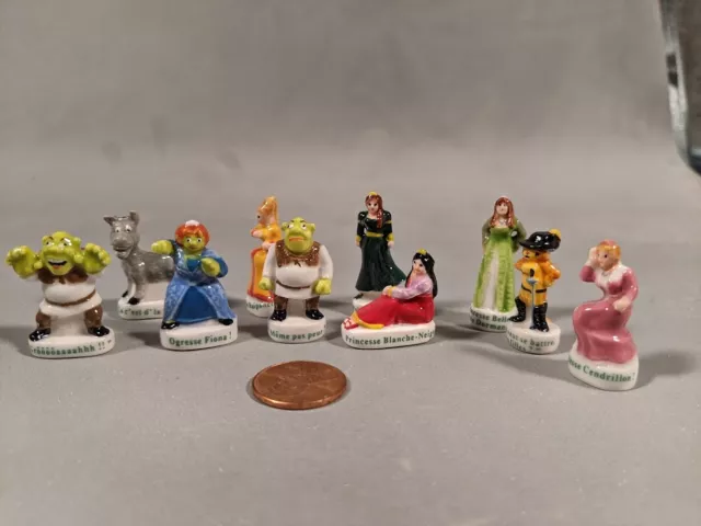 POKEMON Geodude & Machop Tiny Porcelain Figurines French Feves Miniatures