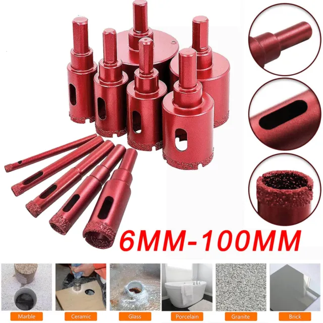 Diamond Cutter  6-100mm Hole Saw Drill Bit Tools For Tile Porcelain Glass Marble