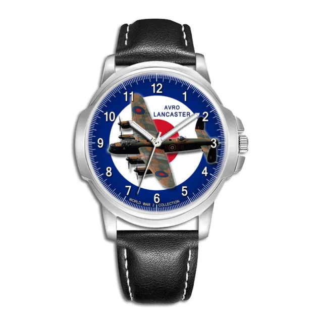 Avro Lancaster Bomber Raf Ww2 Men's Wrist Watch  Birthday Best Gift Personalised 3
