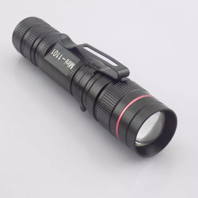 Q5 Mini LED Flashlight powerful Penlight torch zoomable flash light AA pocket