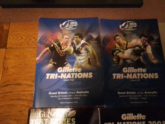 9 - Great Britain vs Australia  Rugby League Programmes  - Job Lot