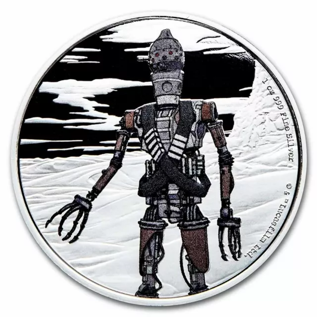 Niue - 2021 - 1 OZ Silver Proof Coin- Mandalorian Assassin Droid IG-11