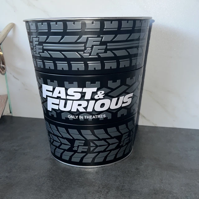 FAST AND THE Furious 9 F9 Collectible Popcorn Tin Bucket AMC Movie
