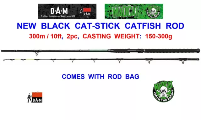 NEW DAM MAD CAT 2pc 10ft CAT STICK CATFISH ROD BOAT BOUY FLOAT FISHING  SPINNING £104.95 - PicClick UK