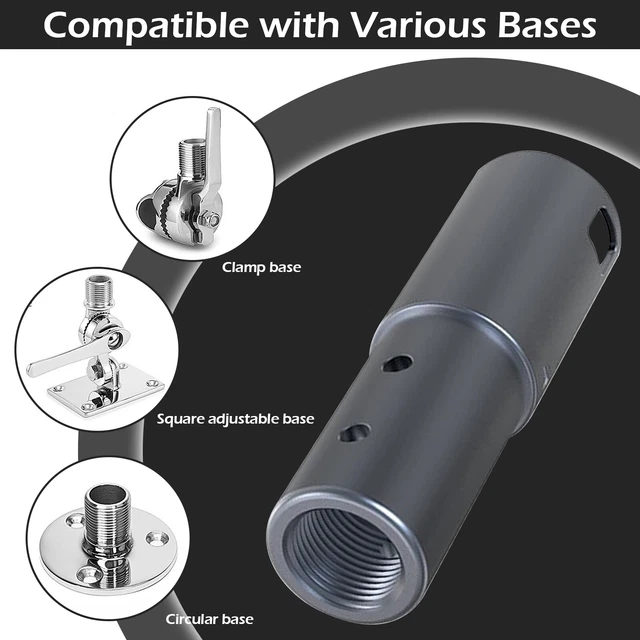 Bingfu Kit Montaggio Antenna per Attuazione V2 Standard Parabola Satellitare Starlink -Supporto Morsetto Montaggio Capacità di carico di 220 libbre-per Applicazioni Marine, Nautiche e Automotive