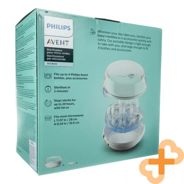 Philips Avent Microondas Vapor Esterilizador para Bebé Botellas Chupetes Tazas 3