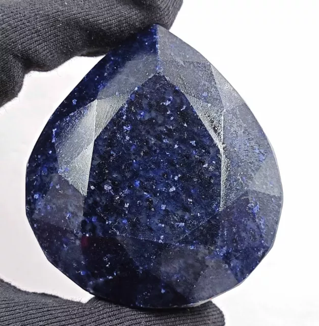 1400-1450Ct Delightful African Blue Sapphire Certified Natural Pear Cut Gems DKZ 2