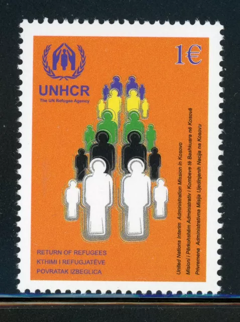 KOSOVO (UN Admin) MNH: Scott #18 €1 Return of Refugees UNHCR CV$7+