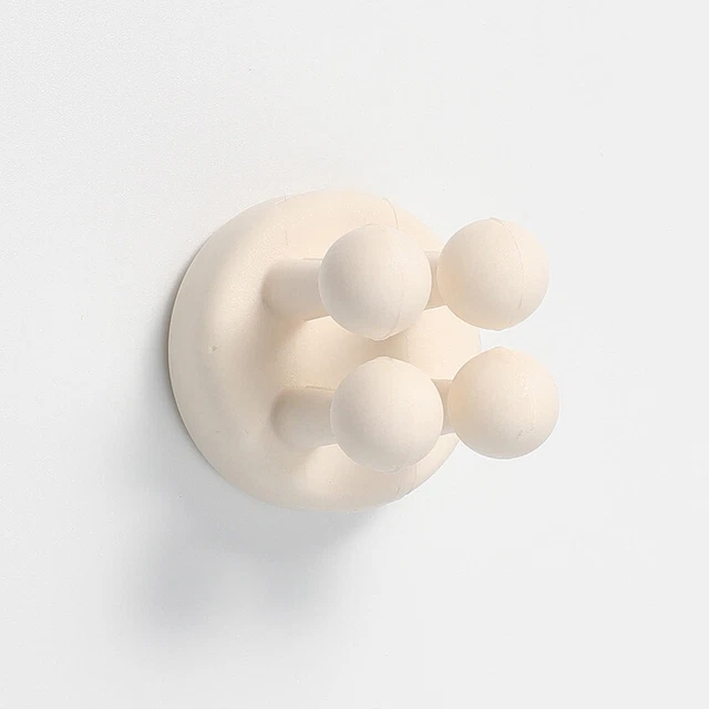 Supporto a parete in silicone doccia impermeabile multifunzionale gancio accessori TS