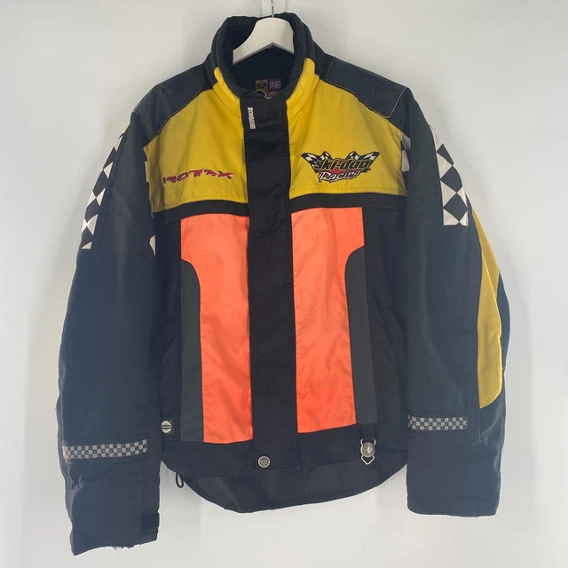 Ski-Doo X-Team Racing Shell Snowmobile Jacket ROTAX Sno Gear Yellow Orange M