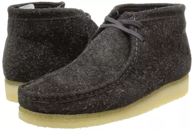 Clarks Originals Mens ** Wallabees Grey Warmlined Suede ** UK 6,7,8,9,10.11,12 G