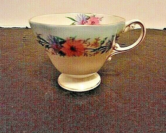 Vintage 1850 E B Foley Teacup Bone China Cornflower Made In England