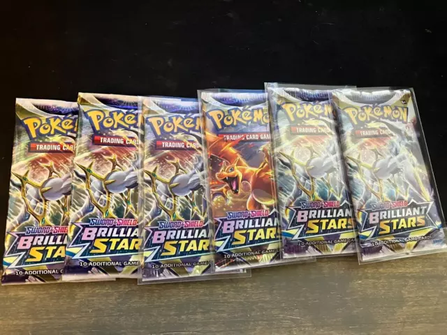 Pokemon TCG: Sword & Shield - Brilliant Stars Booster Pack - x6