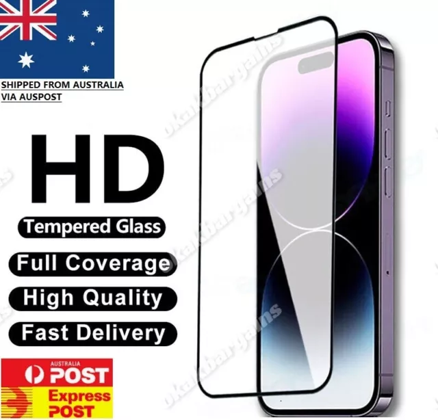 9H Tempered Glass Screen Protector For iPhone 14 13 12 11 Pro 8 7 PLUS XR XS Max