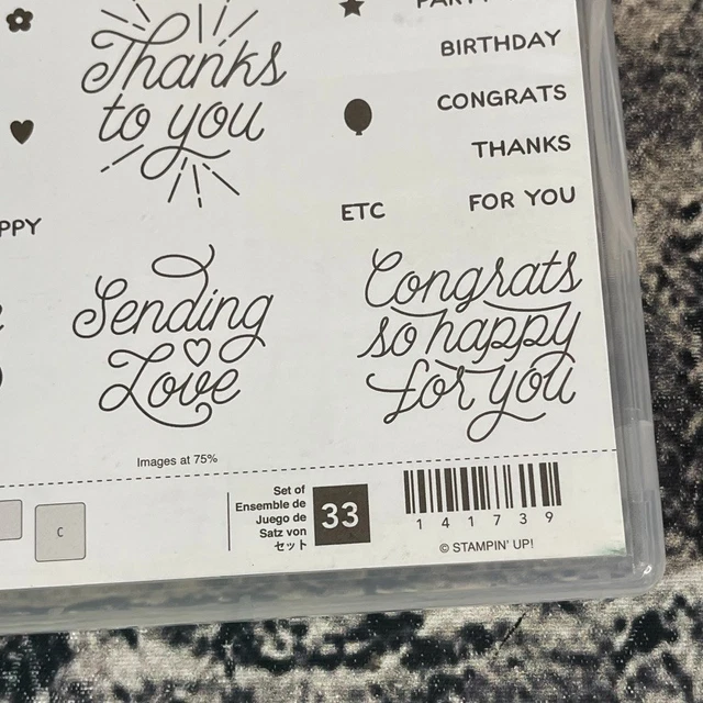 STAMPIN' UP! DESIGNER TIN OF CARDS Stamp Set 141739 £11.64 - PicClick UK