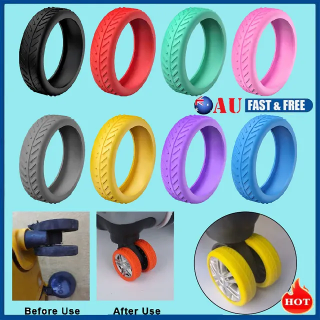 Luggage Wheels Protector Silicone Suitcase Accessories Wheel Cover VP