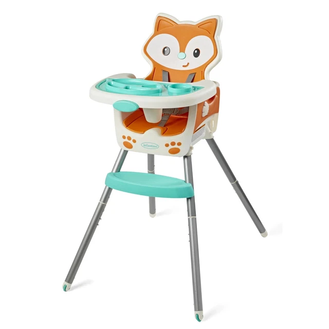 Silla alta convertible Infantino Grow-With-Me 4 en 1, unisex, 4 maneras de usar, inf