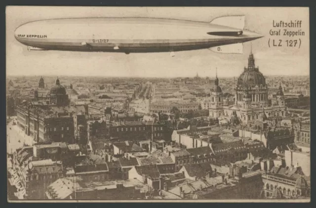 Zeppelin Ansichtskarte Luftschiff Graf Zeppelin (LZ 127) gelaufen 1928