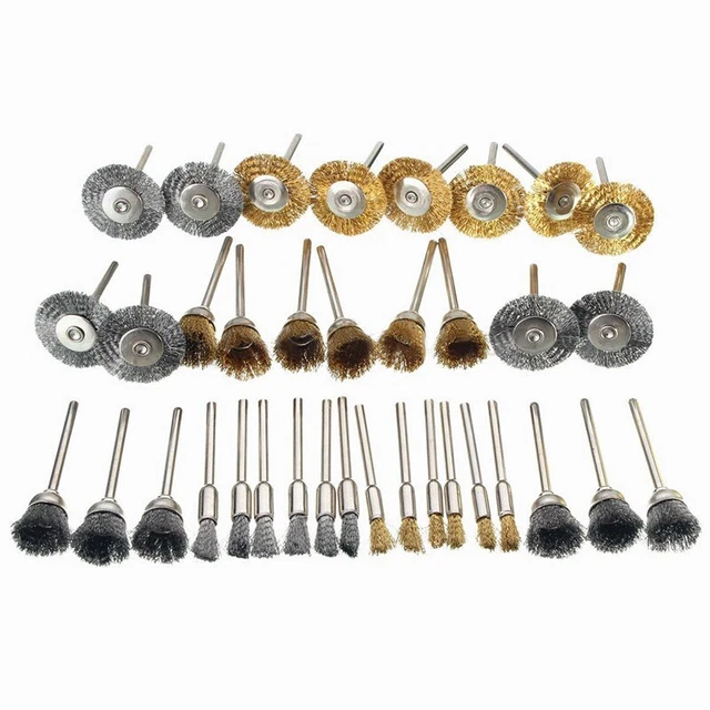 Set Câble en Acier Brosse 40x25mm (Longueur X Largeur) Polissage Roues Kits for
