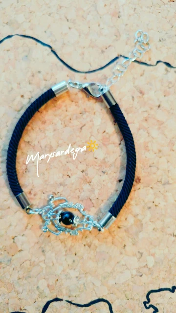Bracciale Sardo Portafortuna Su Coccu In Argento 925 Con Onice Nero – Gioiello Tipico Della Sardegna