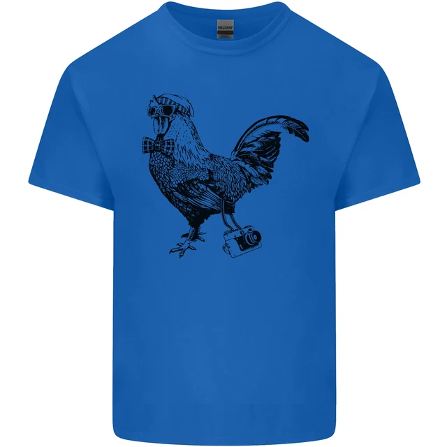 T-shirt top da uomo cotone fotocamera gallo fotografia fotografo 2