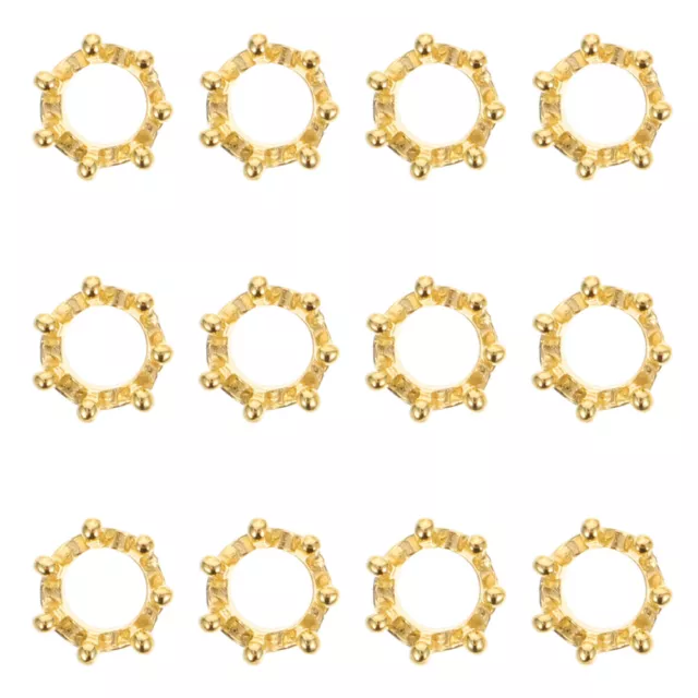 50Pcs King Spacer Beads: Versatile Charms for Jewelry Crafts