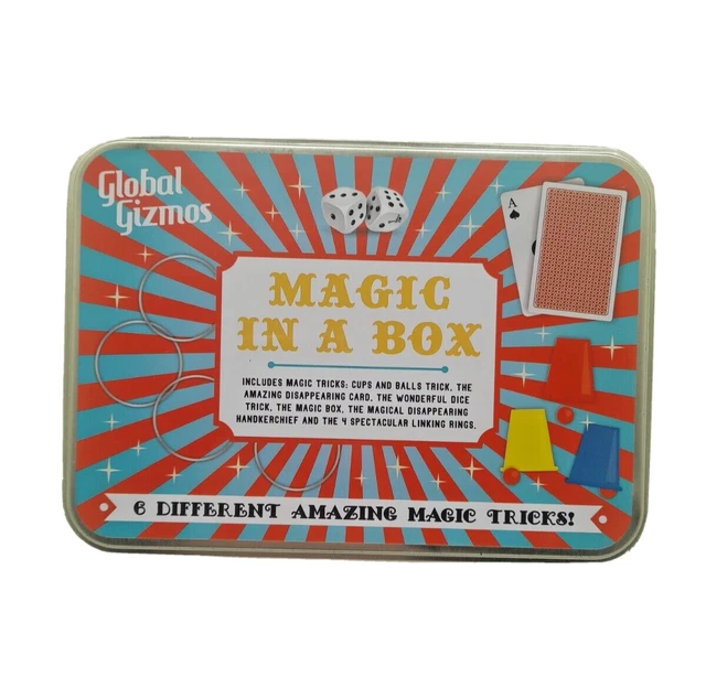 GLOBAL GIZMOS MAGIC In A Box w/ Instructions Tricks Kids Magician Game