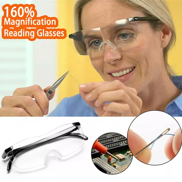 160% Pro Big Vision Lupas Presbiópicas Espectáculo Lectura Gafas Libro