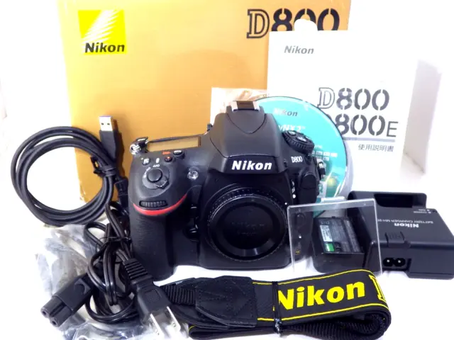[18,858shots] Nikon D800 36.3MP FX Digital SLR Camera Body in Box w.o/Lens Japan