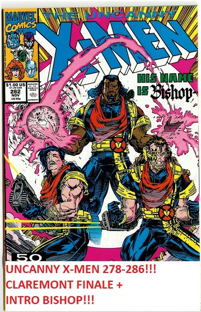 Uncanny X-Men 278 279 280 281 282 283 284 285 286 (Marvel) INTRO BISHOP + MORE!!
