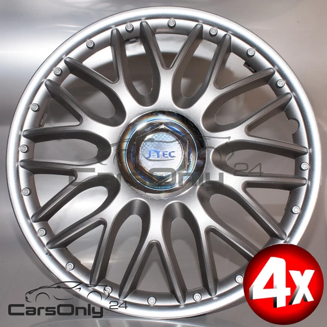 Copriruota copricerchi 4x ORDINE R ARGENTO copriruota 16 pollici 2