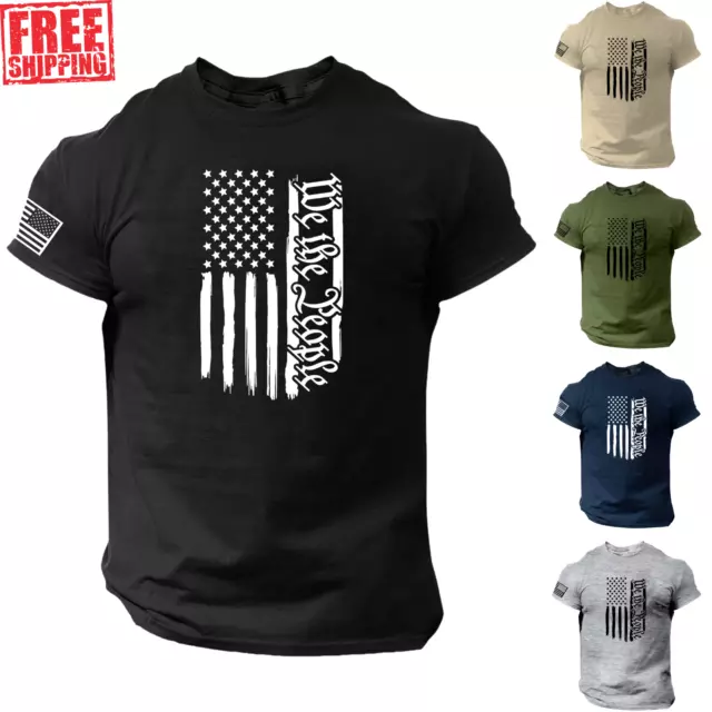 We The People American Flag Shirt - Patriotic 1776 America USA Liberty Freedom
