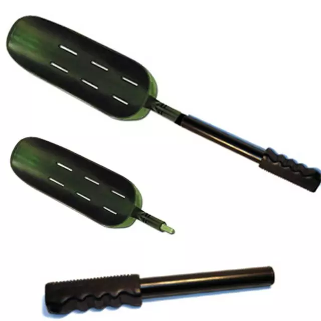 2 Q DOS Baiting throwing Spoon + Handle Boilies Bait Carp Coarse Fishing Tackle
