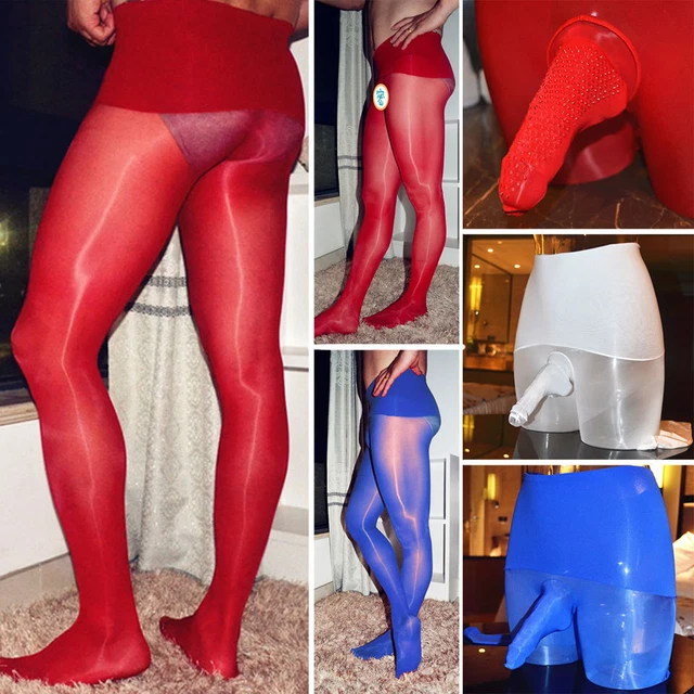 gleitmittel pulver NAHTLOS HERREN GLÄNZEND Strumpfhose Penishülle Silikon Massage  Glanzstrumpfhose EUR 10,70
