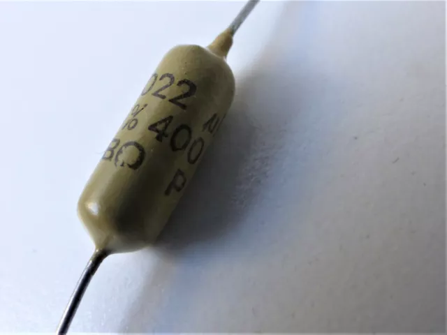 Original Mullard Mustard Cap 0,022µF 400V Highend Audio, NOS aus den 70igern 2