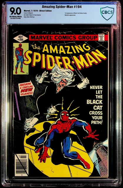 Amazing Spider-Man #194 Marvel 1979 VF-NM (9.0) (Key Issue 1st app Black) (CBCS)