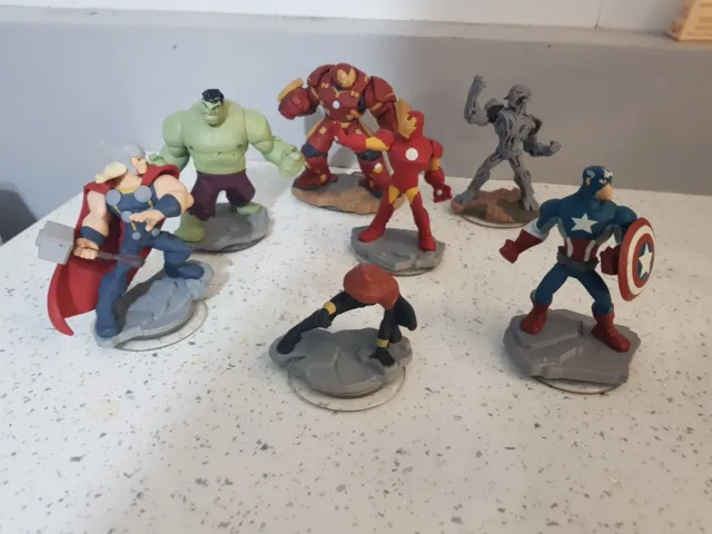 Disney Infinity Marvel Figures Job Lot Inc Hulk Buster Iron Man Captain America
