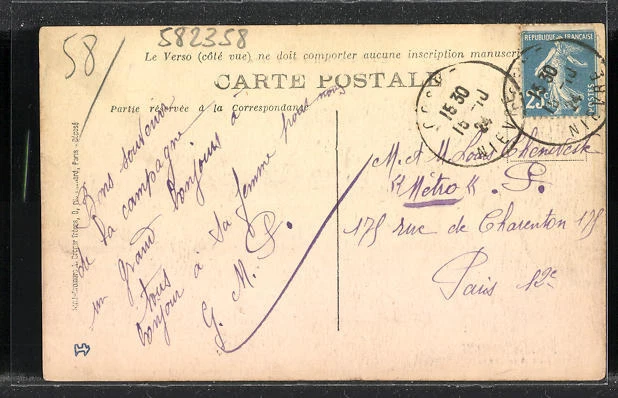 CPA Cosne, Avenue de la Gare 1924 2