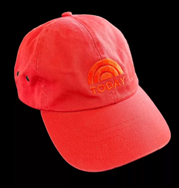 The Today Show Orange Baseball Hat Cap Strapback  NBC Studio 2016 Embroidered